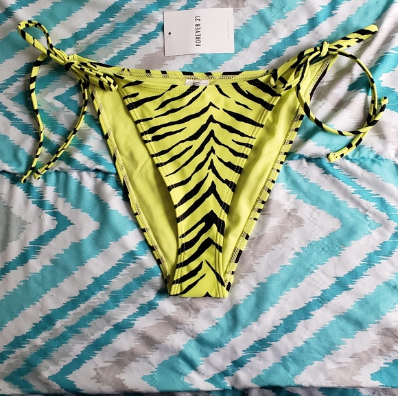 Forever 21 Zebra Striped String Bikini Bottom - Picture 2 of 2